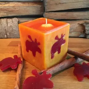 Elchkerze – Elch orange