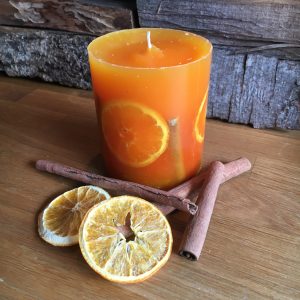 Orangenkerze